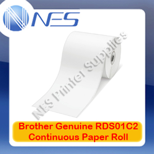 Brother RD-S01C2 102mmx42.8m Continuous Length Paper Roll Tape Labeller (3xPack)